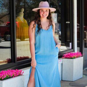 Chambray Maxi Dress
